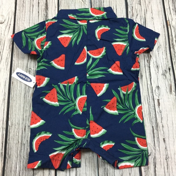 Old Navy Boys 0-3 Month Set of 2 Shorts Romper - Picture 4 of 8